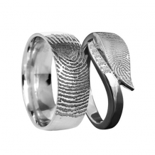 Relatieringen met vingerafdruk