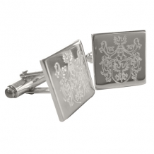 Manchetknopen met familiewapen of logo graveren