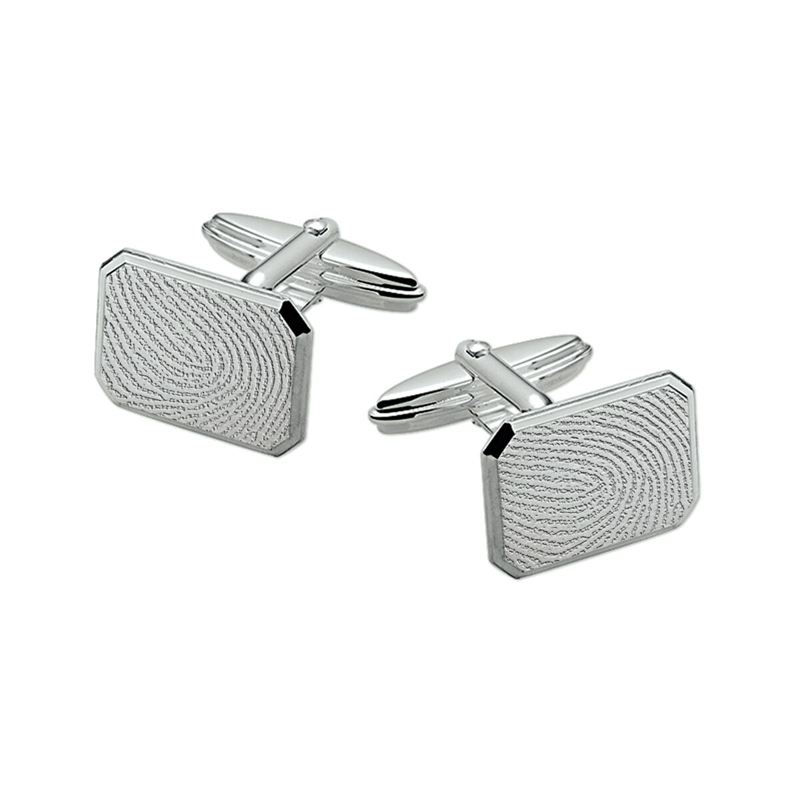 Manchetknopen met vingerafdruk