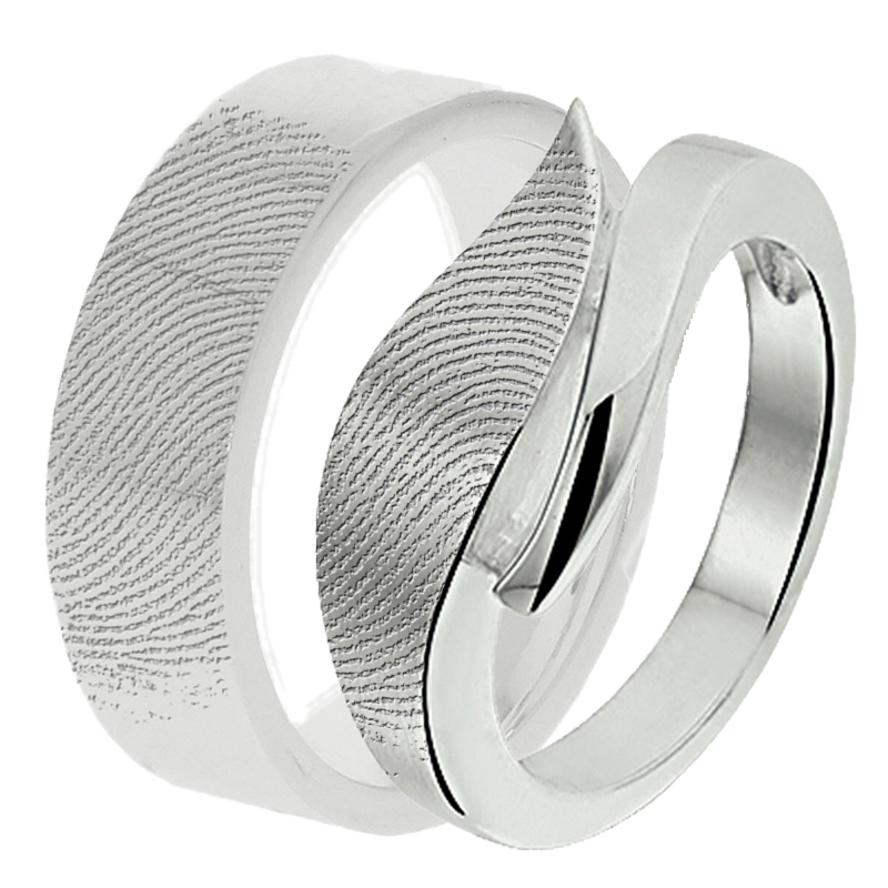 Relatieringen met vingerafdruk