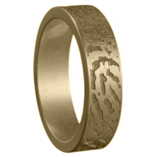 Vingerafdruk ring Goud met afdruk rondom ring