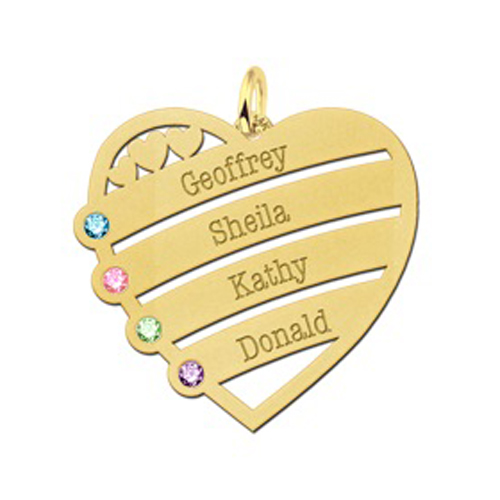 zeker sterk God Ketting hanger goud vier namen en geboortestenen - Ketting-, hanger- en ring graveren: Sieraadgraveren.nl zeker sterk God Ketting hanger goud vier namen en geboortestenen - Ketting-, hanger- en ring graveren: Sieraadgraveren.nl