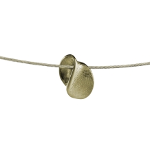 Gouden design vingerafdruk hanger bol