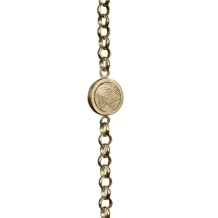 Vingerafdruk armband goud