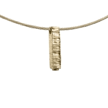 Gouden ashanger met smeedprofiel en schroefdopje