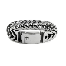 Edelstalen as armband met schroefdopje