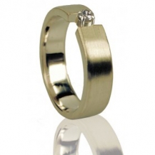 Gouden asring met steen 711