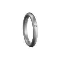 Zilveren ronde ring met gesloten askamer met pave gezette zirkonia
