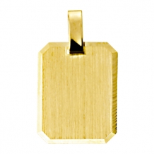 Ketting hanger rechthoek 14x18mm met hangeroog