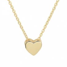 Geelgouden ketting met hart hanger