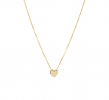Geelgouden ketting met hart hanger