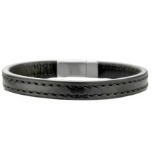 zwart afgewerkte armband