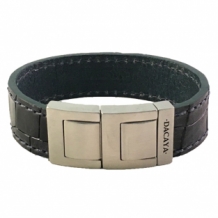 Dacaya armband Maxtor Croco Grey