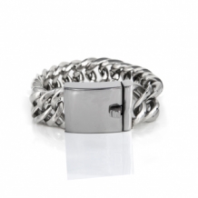 Brede RVS as armband
