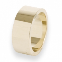 Brede witgouden ring