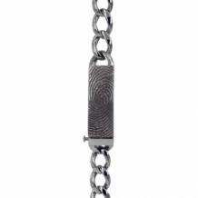 Edelstalen armband met vingerafdruk 888
