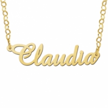 gouden naamplaat ketting gouden naamplaat ketting