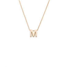 Initial ketting geelgoud