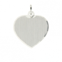 Ketting hanger hart 17mm Zilver
