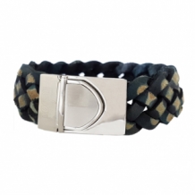 Leren armband Samuel roestbruin