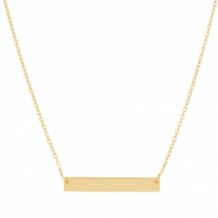 Namebar ketting inclusief graveren Goud