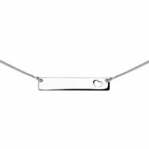 Namebar ketting met hartje inclusief graveren