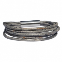 Vintage grijs leren armband Taboo Barry