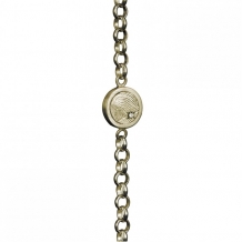 Vingerafdruk armband goud met steen 820
