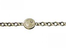 Vingerafdruk armband goud met zirkonia