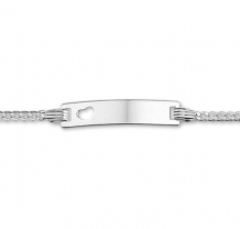 armbandje met naam en hartje Ketting-, hanger- en ring graveren: Sieraadgraveren.nl