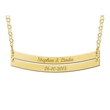 Dubbele naamketting goud Names4ever Stephen-Linda