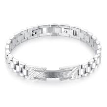 Edelstalen armband met vingerafdruk