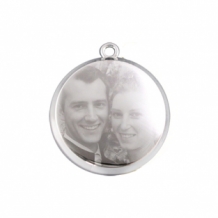 Ketting met foto hanger rond