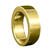 Gouden asring met steen