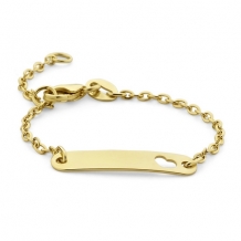 Gouden kinderarmbandje met hartje