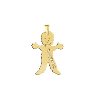 Gouden moeder sieraad jongen Names4ever