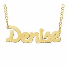 Vergulde naamketting Denise