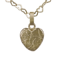 gouden vingerafdruk hanger