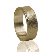 Gouden vingerafdruk ring