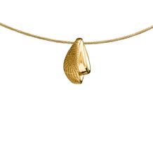 Gouden elegante design hanger met vingerafdruk