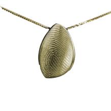 Gouden design hanger met vingerafdru