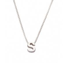 Initial ketting witgoud