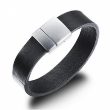 Leren armband met magneetsluiting