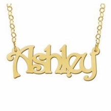 Vergulde naamketting Ashley