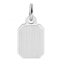 rechthoekige zilveren hanger