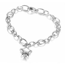 RVS as armband met ster bedel en schroefdopje