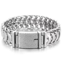 RVS armband met vingerafdruk 28x20mm