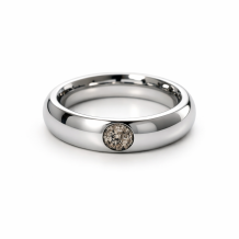 Bolle asring met ronde askamer - glanzende afwerking