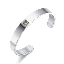 RVS klem armband met askamer