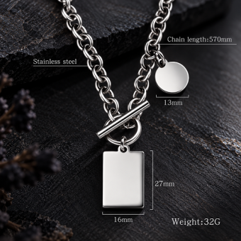 Schakelketting met rechthoekige hanger